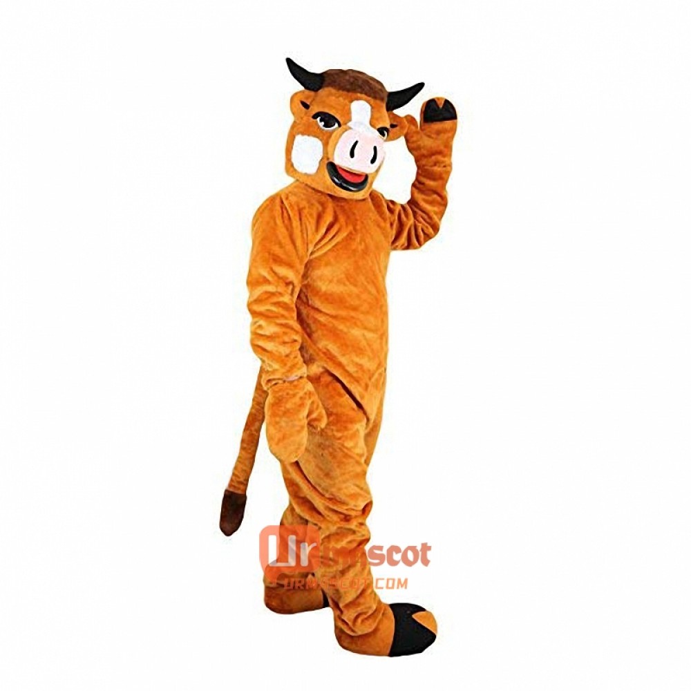 Cattle Cow Bull Ox Cartoon Mascot Costume Plush with Mask
