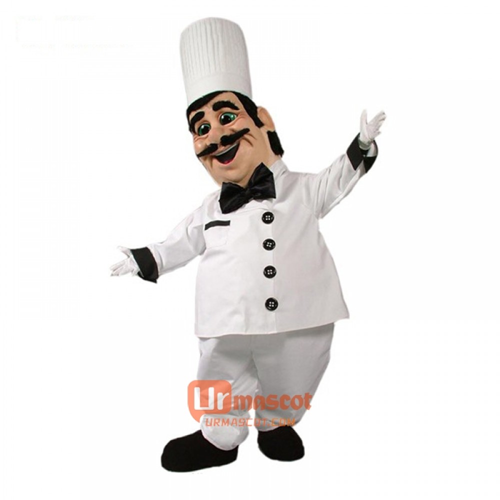 Chef Pierre Cartoon Costume Mascot