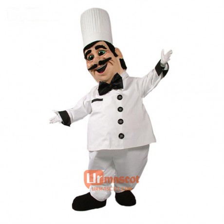 Chef Pierre Cartoon Costume Mascot
