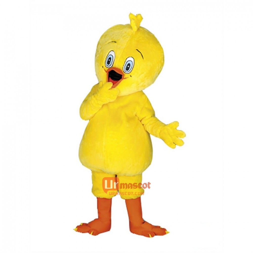 Chick Cartoon Mascot Costume Plush with Mask