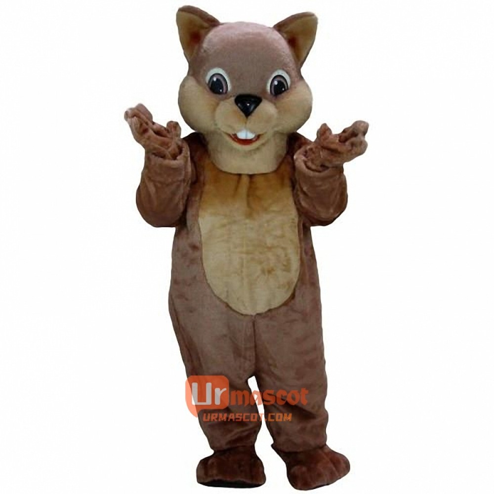 Chipper Chipmunk Cartoon Mascot Costume