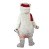 Christmas Polar Bear Cartoon Mascot Costume Plush with Mask