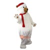 Christmas Polar Bear Cartoon Mascot Costume Plush with Mask