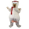 Christmas Polar Bear Cartoon Mascot Costume Plush with Mask