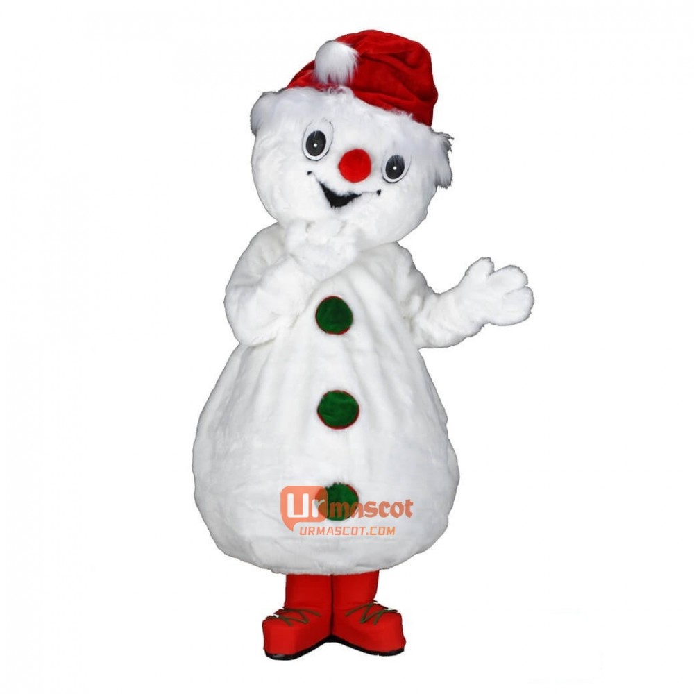 Christmas Snowman Cartoon Mascot Costume Plush with Mask