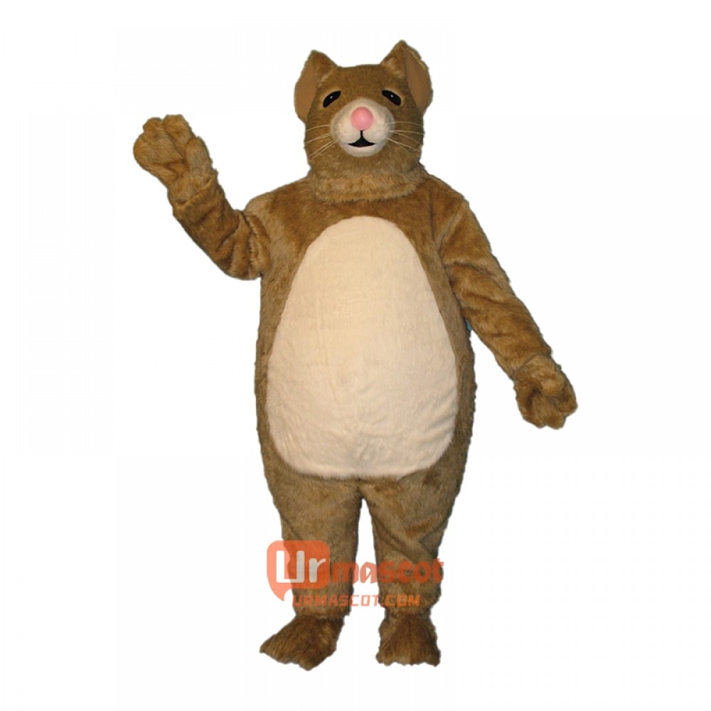 Chubby Hamster Cartoon Costume Mascot