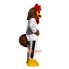 Cock Cartoon Mascot Costume Plush with Mask