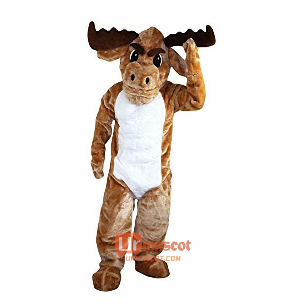 Coffer Muscle cattle Cartoon Mascot Costume Plush with Mask