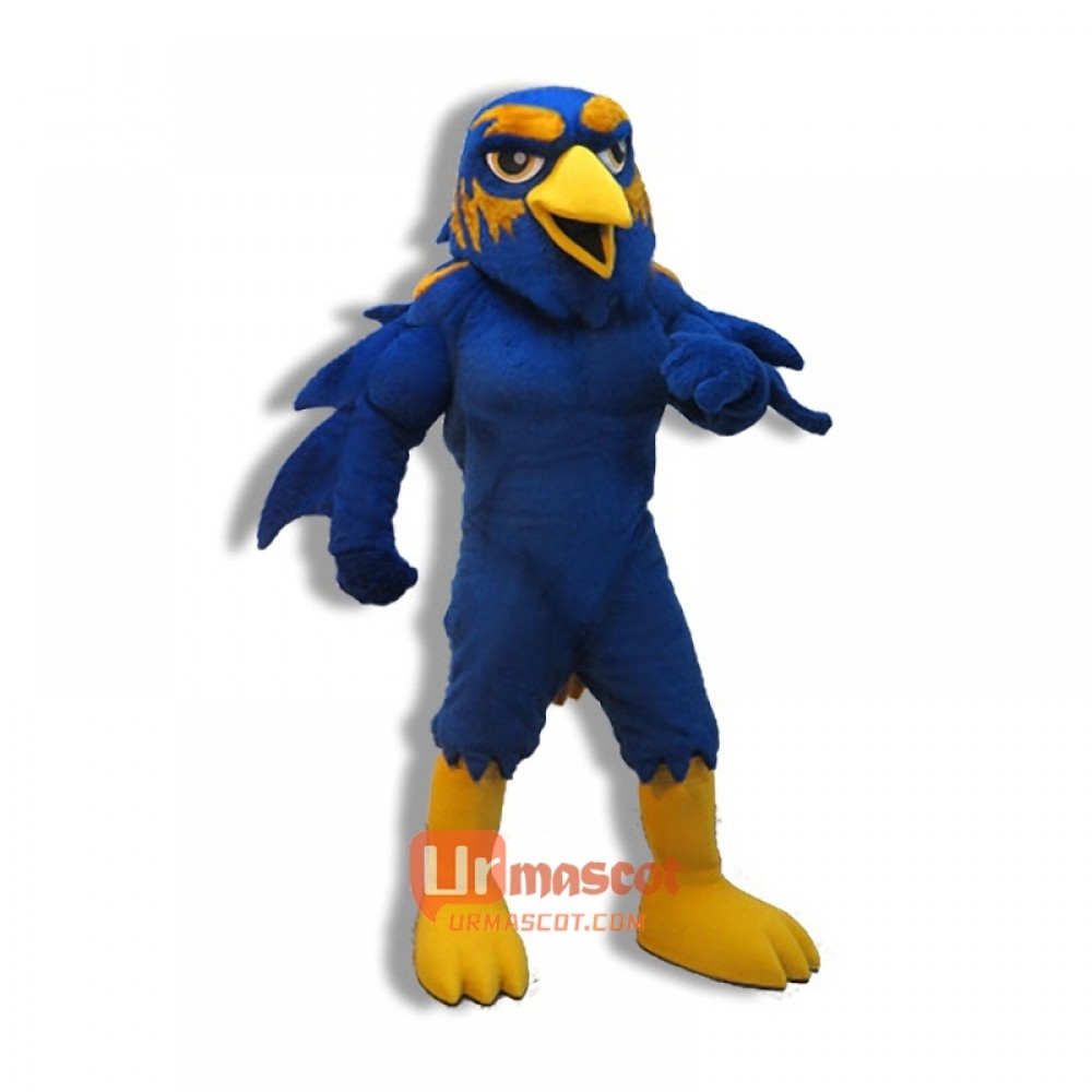 College Blue Raven Cartoon Mascot Costume Cosplay Outfits