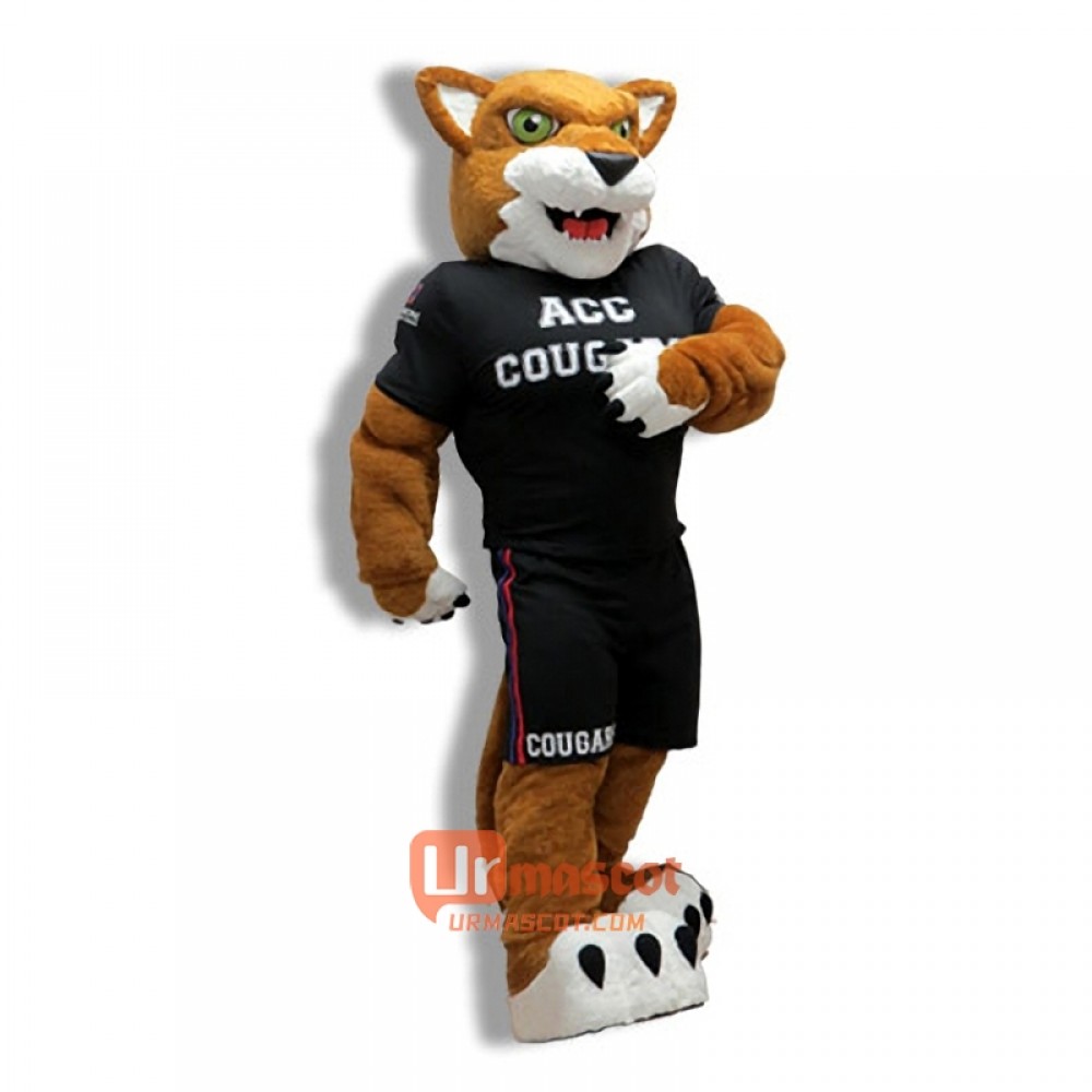 College Cougar Cartoon Mascot Costume Cosplay Outfits