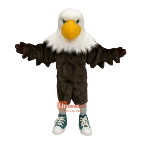 College Ferocious Eagle Cartoon Mascot Costume