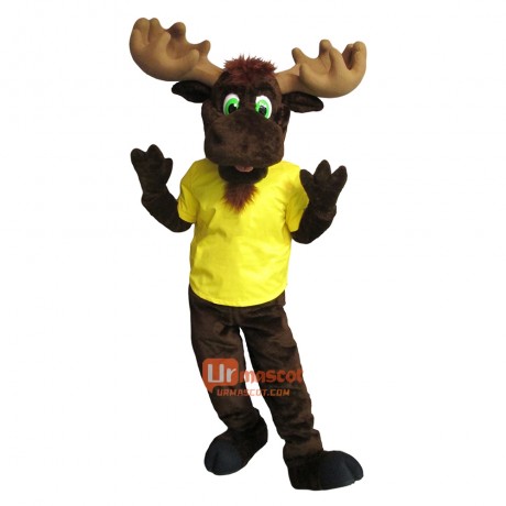 College Handsome Moose Custom Cartoon Mascot Costume