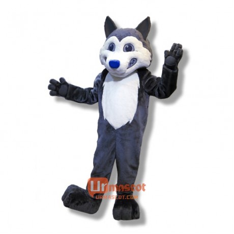 College Husky Dog Cartoon Mascot Costume Cosplay Outfits