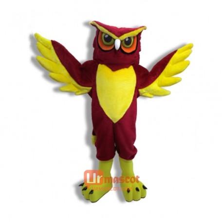 College Owl Cartoon Mascot Costume Cosplay Outfits