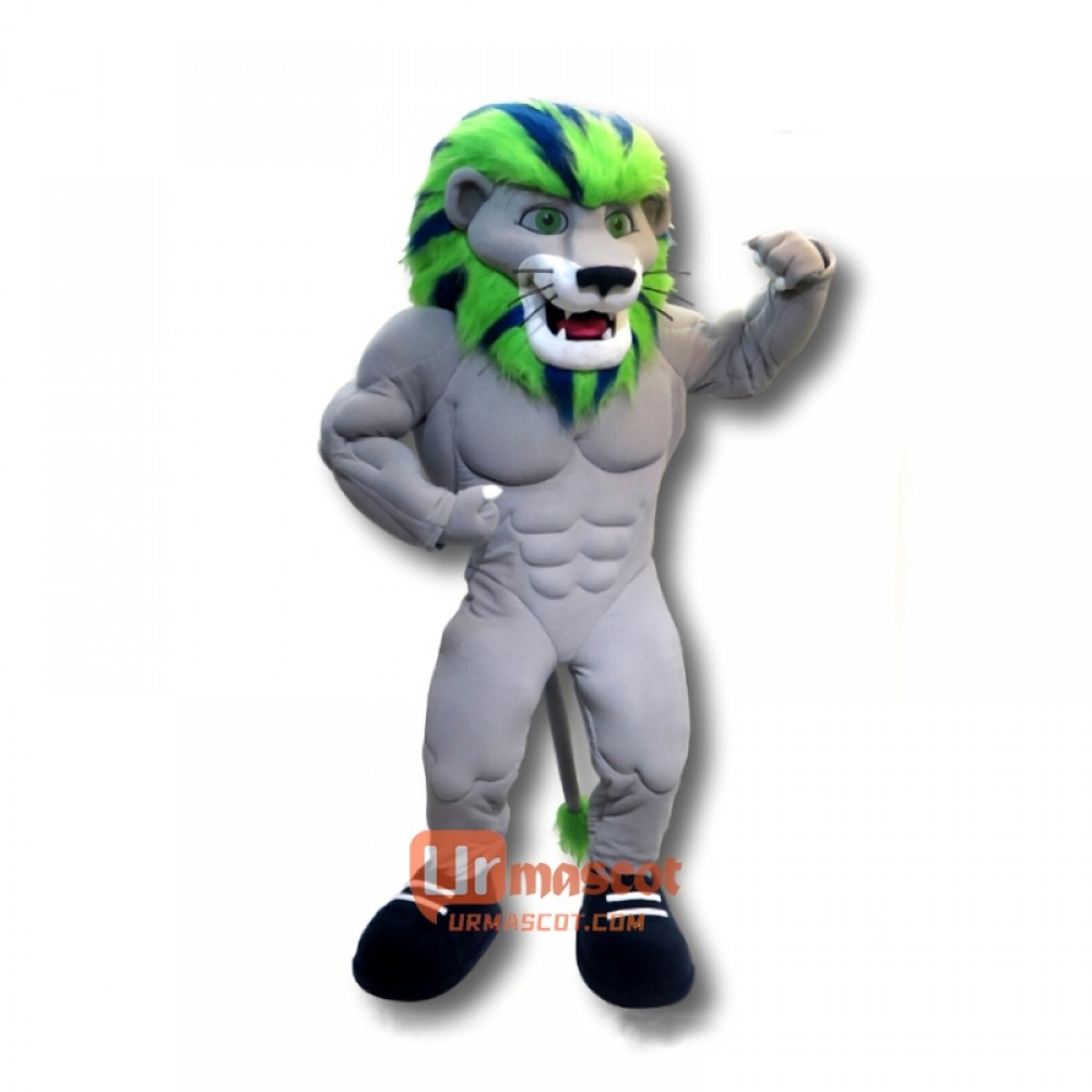 College Power Lion Cartoon Mascot Costume Cosplay Outfits