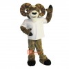 College Power Ram Custom Cartoon Mascot Costume