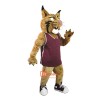 College Power Wildcat Custom Cartoon Mascot Costume