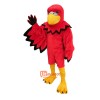 College Red Bird Cartoon Mascot Costume