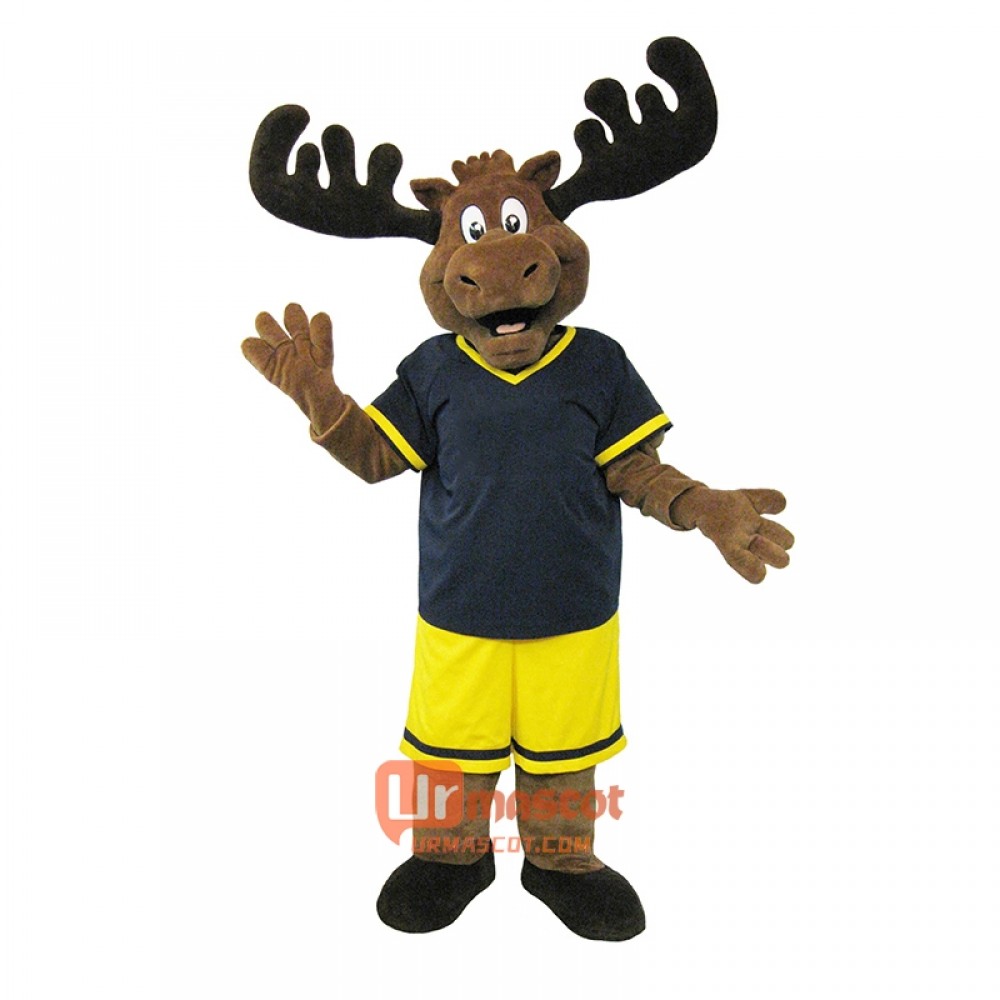 College Sports Moose Custom Cartoon Mascot Costume