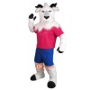 College WhiteGoat Custom Cartoon Mascot Costume