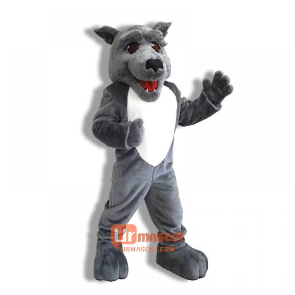 College Wolfhound Cartoon Mascot Costume Cosplay Outfits