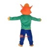 Colored Fox Cartoon Mascot Costume Plush with Mask