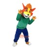 Colored Fox Cartoon Mascot Costume Plush with Mask