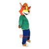 Colored Fox Cartoon Mascot Costume Plush with Mask