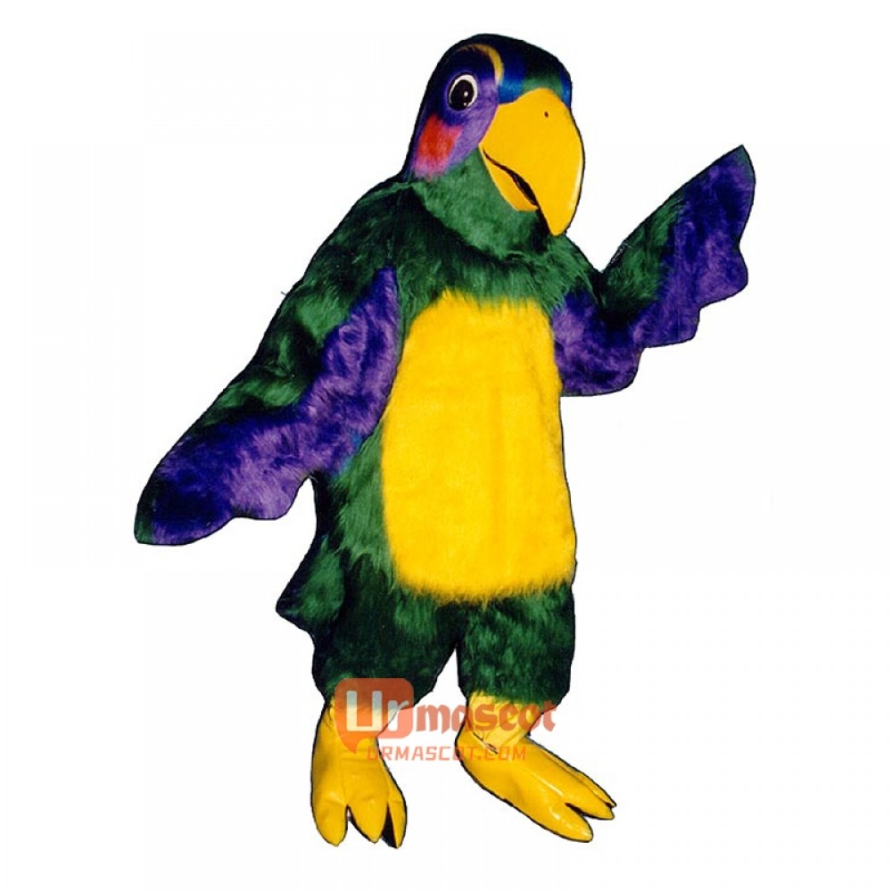 Colorful Parrot Cartoon Costume Mascot