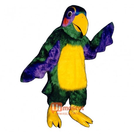 Colorful Parrot Cartoon Costume Mascot