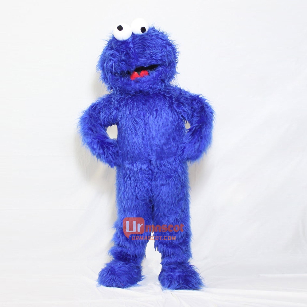 Cookie Monster Blue Mascot Costume Cosplay Outfits