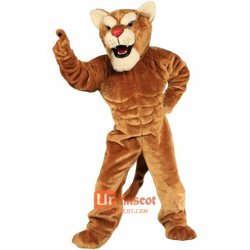 Cougar Power Cat Cartoon Mascot Costume Cosplay Outfits