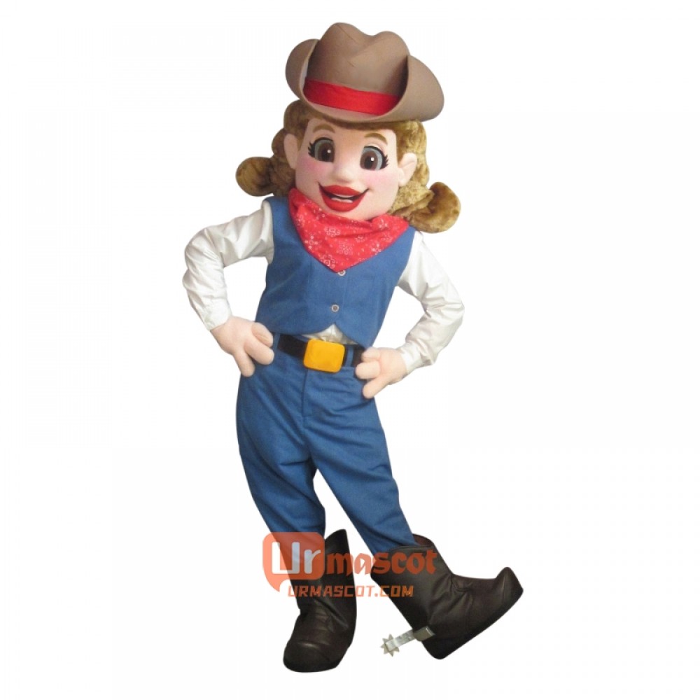 Cowgirl Custom Cartoon Mascot Costume