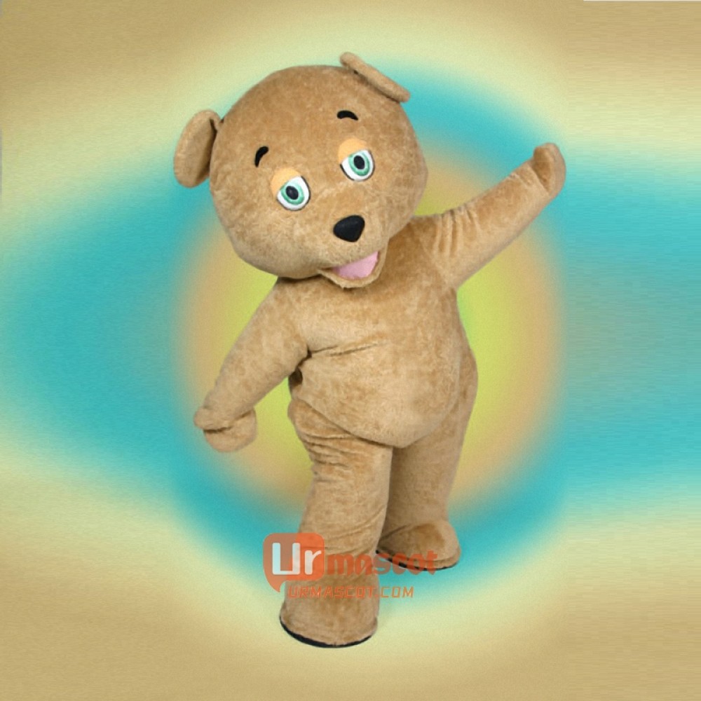 Curly Teddy Bear Mascot Costume Cosplay Outfits