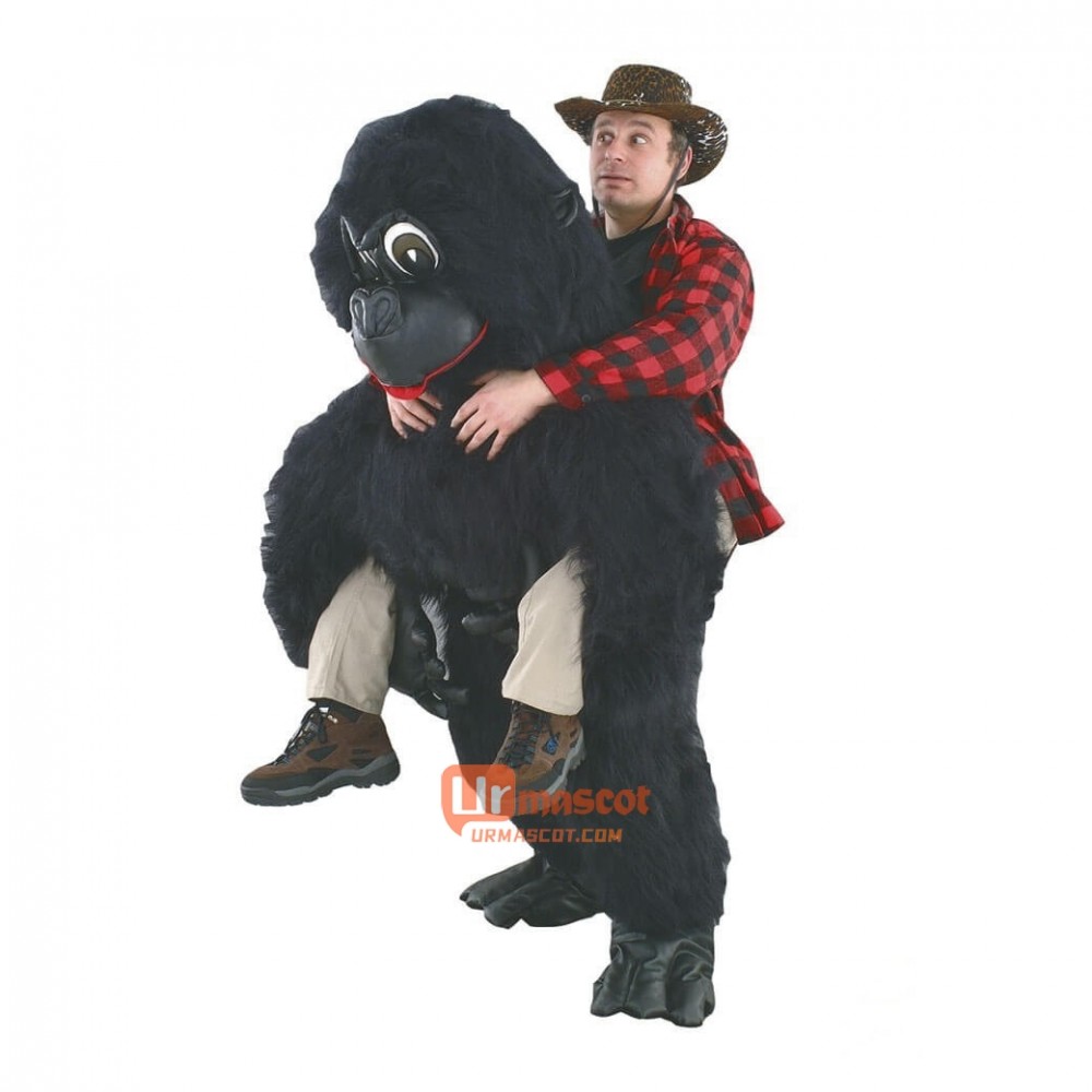 Custom Cartoon Mascot Costume back gorilla