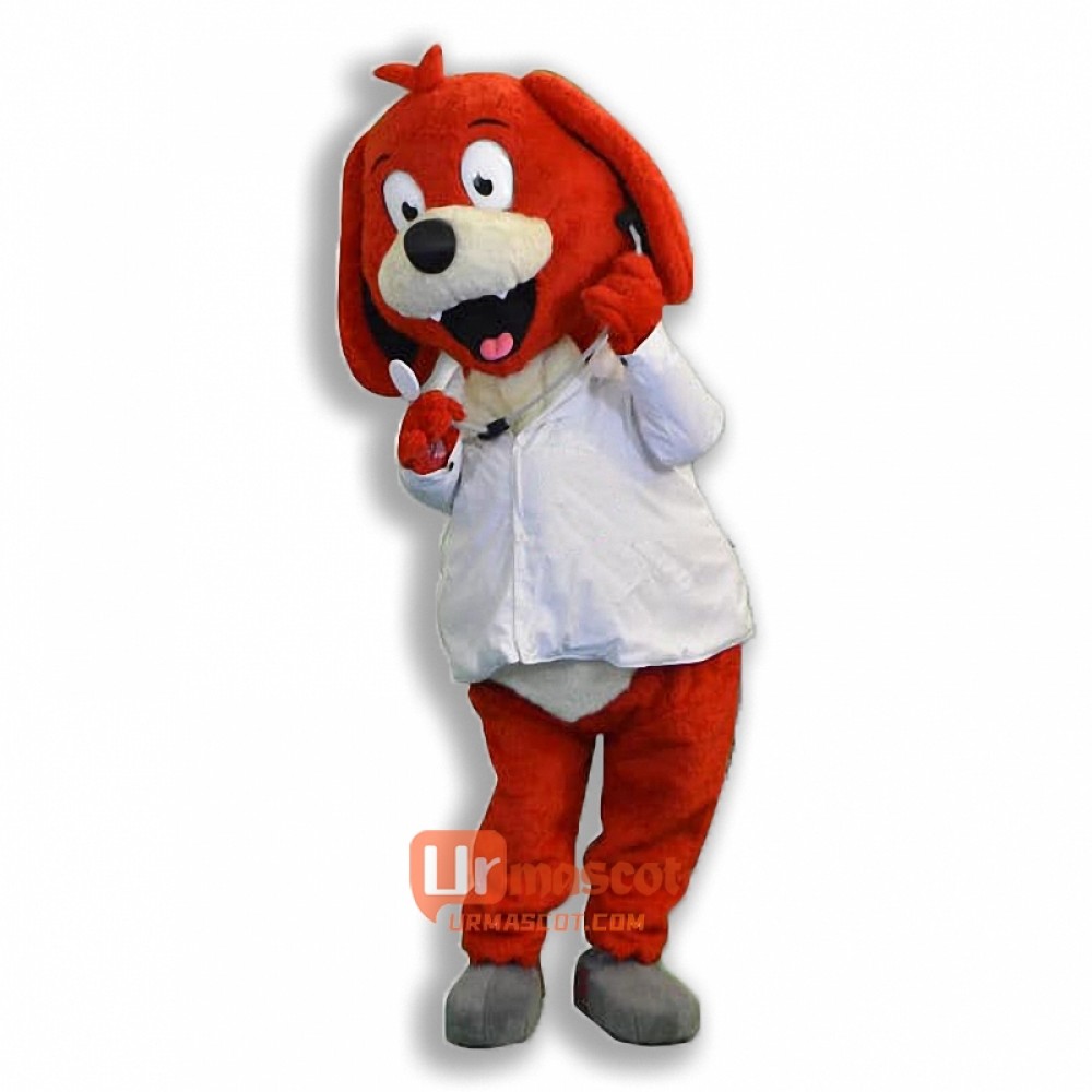 Custom Red Dog Mascot Costume Cosplay Outfits