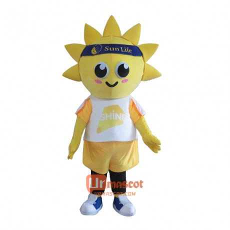 Custom Sunflower Mascot Cartoon Costume