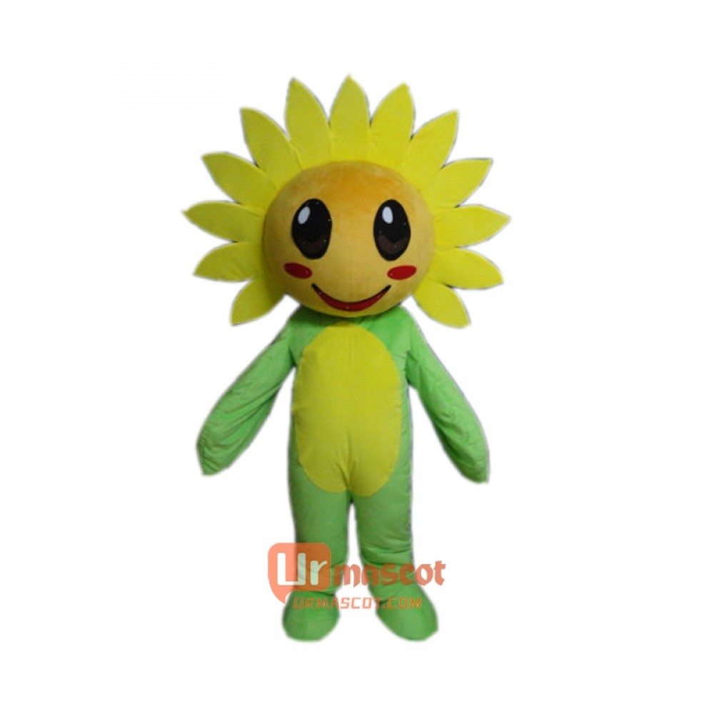 Custom Sunflower Mascot Cartoon Costume