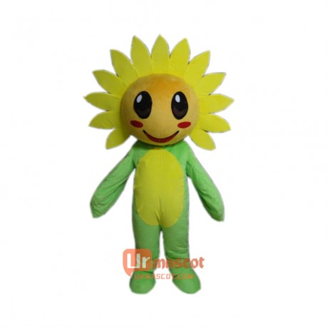 Custom Sunflower Mascot Cartoon Costume