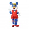 Cute Blue Rabbit Cartoon Mascot Costume Plush with Mask