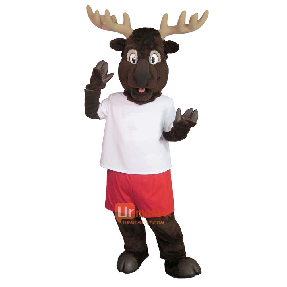 Cute College Elk Custom Cartoon Mascot Costume