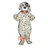 Cute Dalmatian With Collar Cartoon Costume Mascot