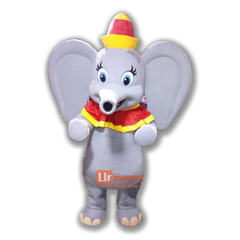 Cute Dumbo Mascot Costume Cosplay Outfits