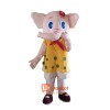 Cute Elephant Mascot Cartoon Costume