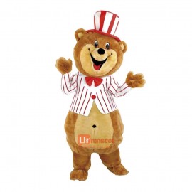 Cute Friendly Bear Custom Cartoon Mascot Costume circus