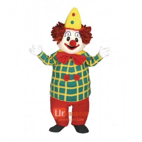 Cute Friendly Clown Cartoon Mascot Costume Plush with Mask