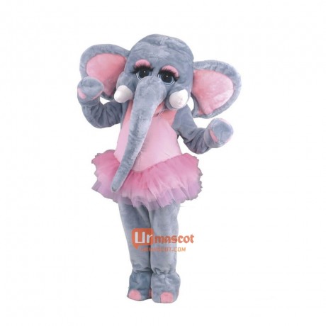 Cute Friendly Elephant Custom Cartoon Mascot Costume