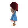Cute Girl Cartoon Mascot Costume Plush with Mask