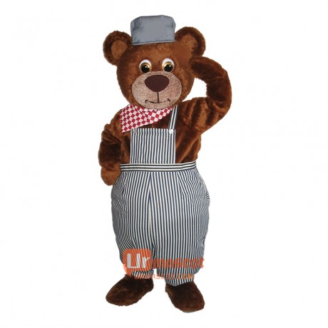 Cute Handsome Bear Custom Cartoon Mascot Costume