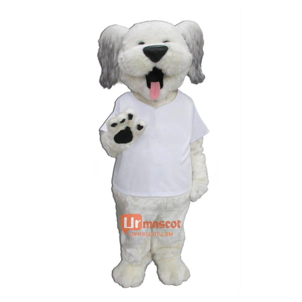 Cute Happy Dog Cartoon Mascot Costume
